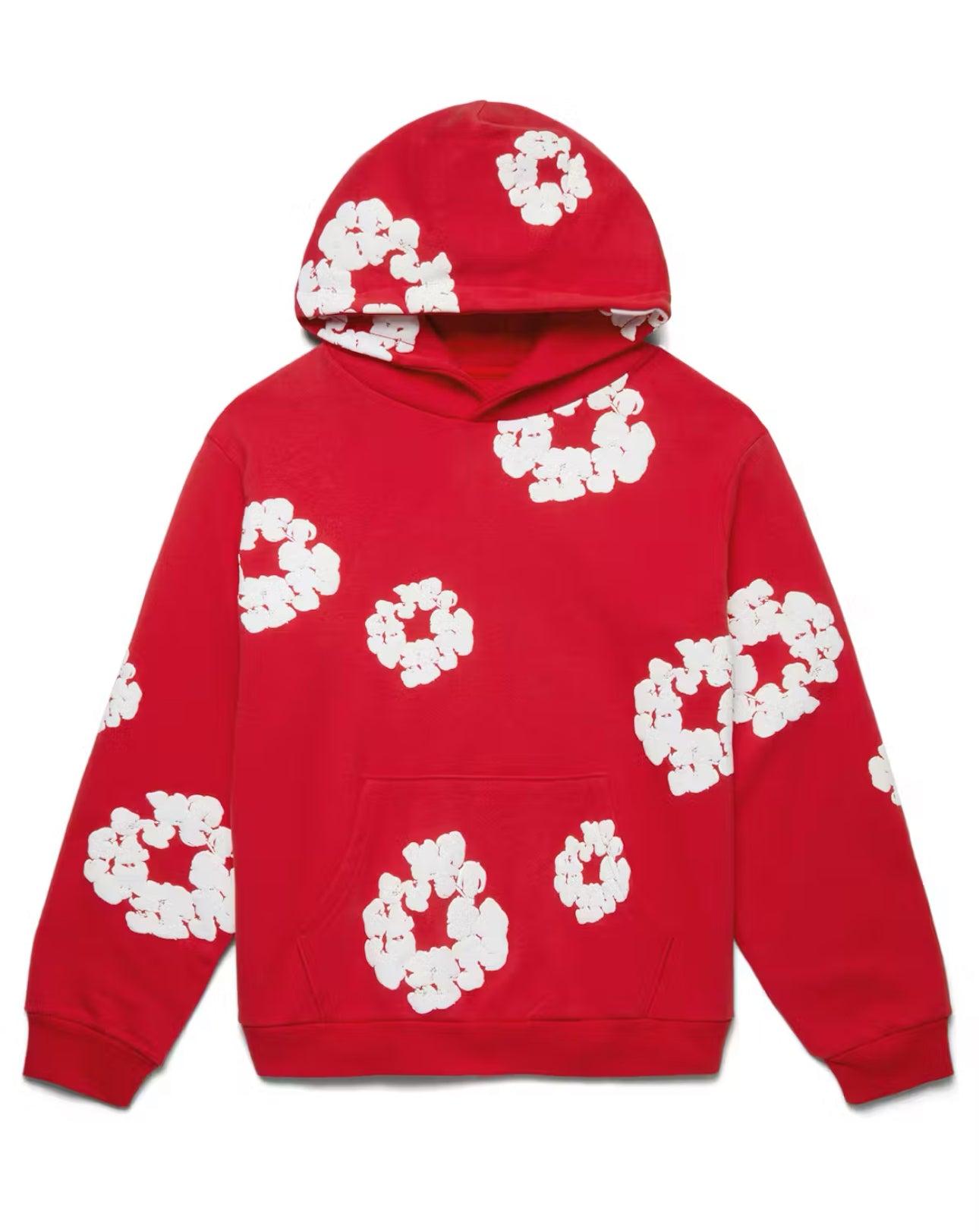 DENIM TEARS THE COTTON WREATH HOODIE RED